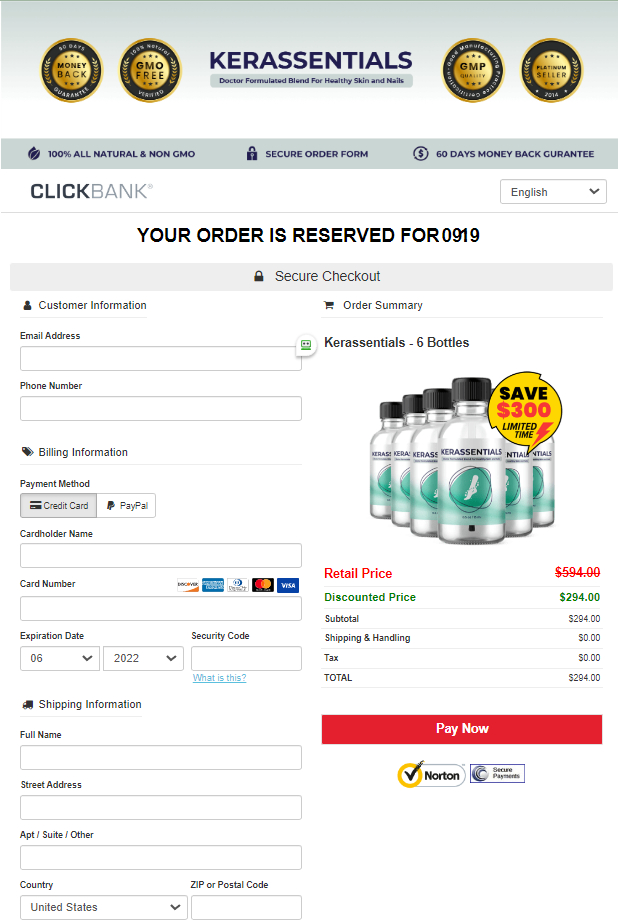 SonoVive - Secure Order Page